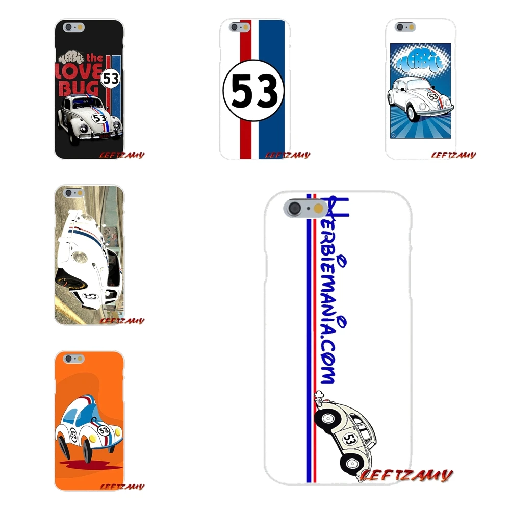 Прозрачный чехол из материала tpu сумка Herbie 53 VW жук Жук гибкий для samsung Galaxy S3 S4 S5