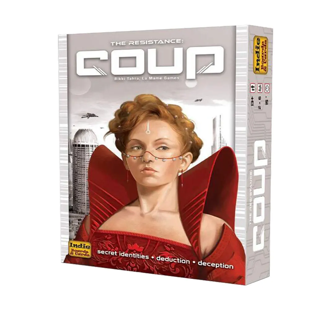 Белый Coup Game tarot deck английская версия гадание игральные карты, настольные игры для взрослых детей семейные вечерние magic the gathering - Цвет: Белый