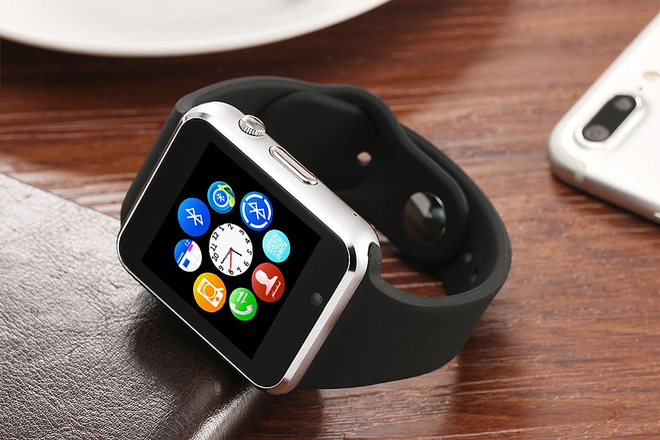 A1 Смарт-часы для мужчин для телефона Android Apple Watch Поддержка 2G Sim TF карта 0.3MP камера Bluetooth Smartwatch для женщин и детей