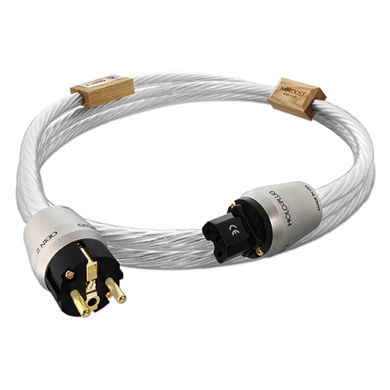Hi Fi Кабель питания серии Supreme семи посеребренных разъемов 14AWG штепсельная вилка