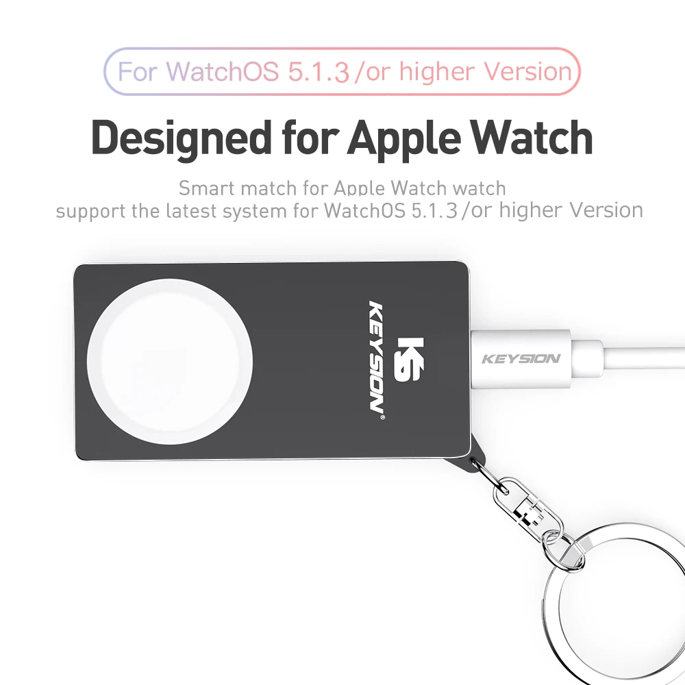 KEYSION магнитное Беспроводное зарядное устройство для Apple Watch серии 4 3 2 1