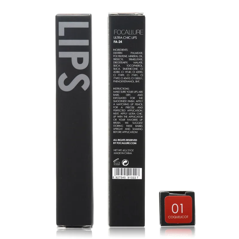 Бренд FOCALLURE мягкий матовый блеск для губ Крем Блеск Матовая жидкая матовая