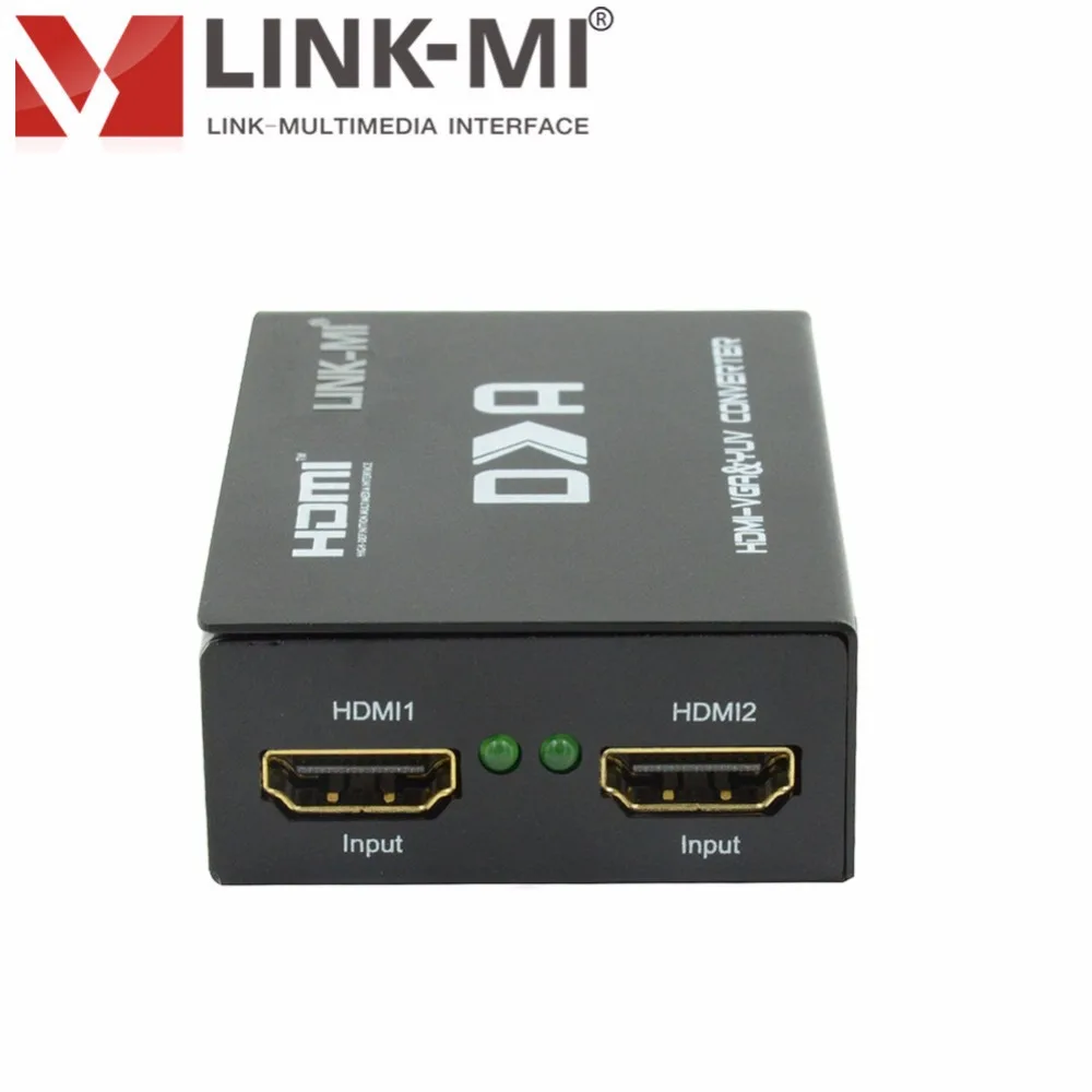 LINK-MI HVY01 HDMI в VGA RGB и YPbPr преобразователь сигналов высокой четкости аналоговый