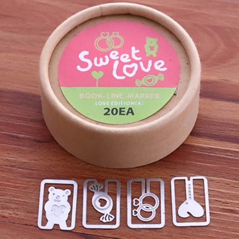 20 шт./компл. мини милые металлические закладки клипсы набор милых серебряных