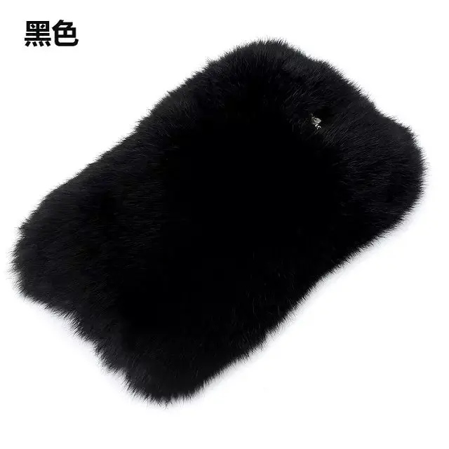 Without ear tail 11 Чехол с кроличьим мехом и пандой для samsung galaxy A90, 5G,, A7, A8 plus, s9 plus, A40, A50, A70, милый мультяшный теплый Пушистый Плюшевый чехол - Цвет: Without ear tail 11