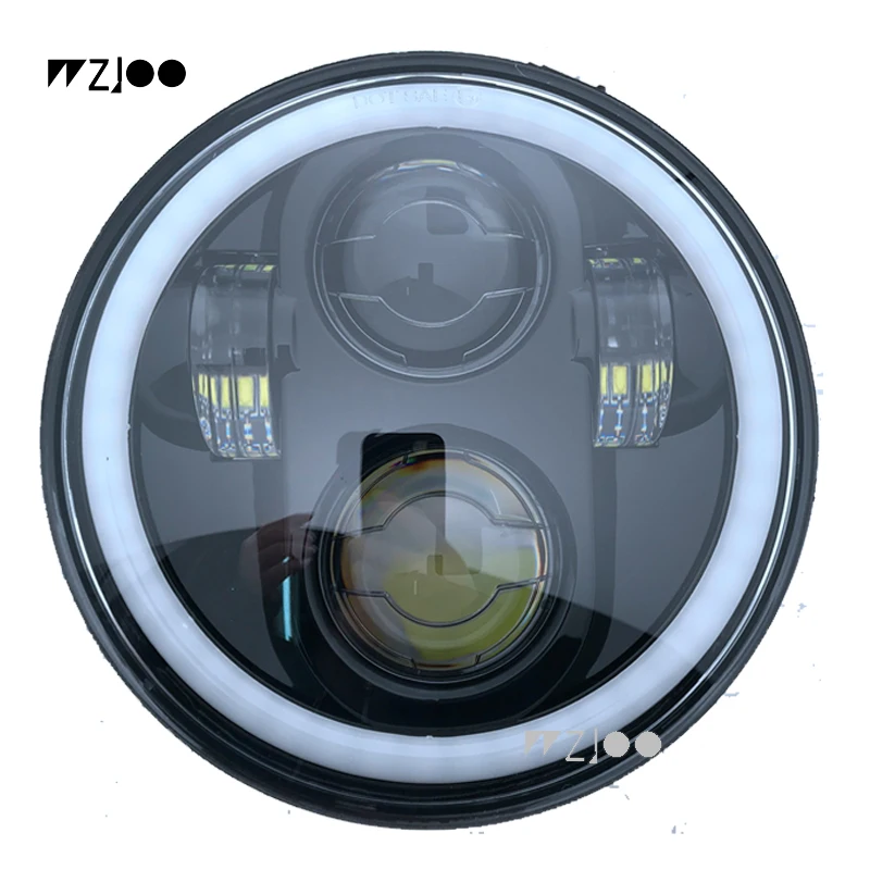 Wzjoo 5 3/4 &quot5 75&quot прожекторная фара с белым ДХО для индийского скаута мотоцикла