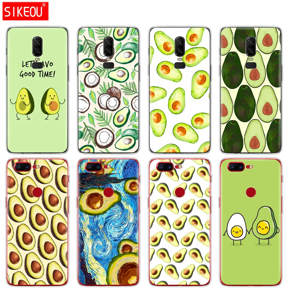Силиконовый чехол для телефона Oneplus one plus 6 5T 5 3 A3000 A5000 Cute Avocado Food|Бамперы| |
