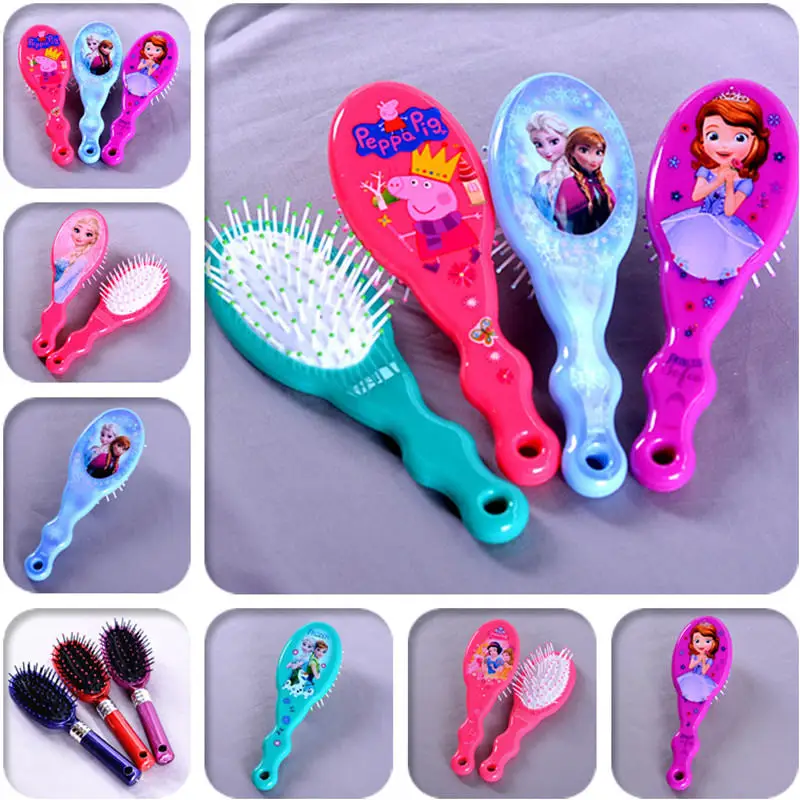 Disney beauty& модные игрушки Замороженные Софии принцесса Аша Анна мультфильм шаблон детская воздушная Массажная расческа