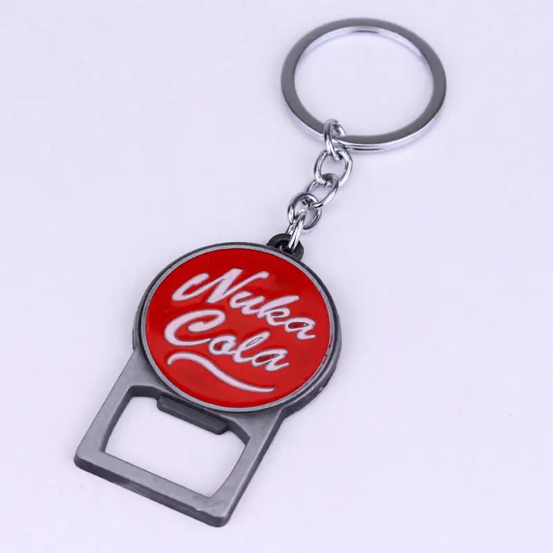 20 шт., брелок для ключей Nuka Cola Botter, Fallout 4, подвеска в форме пивной кепки, брелок для ключей для женщин и мужчин, автомобильный брелок, ювелирное изделие