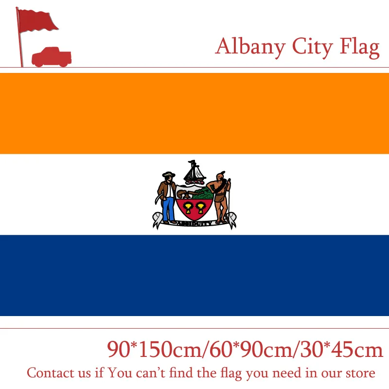 

Albany City Flag Of New York State 90*150cm 60*90cm Flag 3x5ft Custom Polyester 30*45cm Car Flag For Campaign Vote