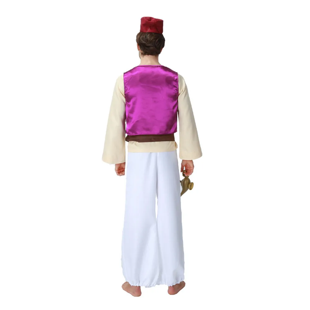

Adult Aladdin Lamp Prince Aladdin Costume Halloween Anime Cosplay Fancy Dress Adam prince Costumes