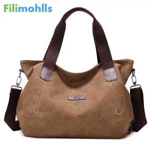 Женская холщовая Сумочка, повседневные холщовые винтажные мессенджеры через плечо, вместительный трапециевидный тоут, S1513