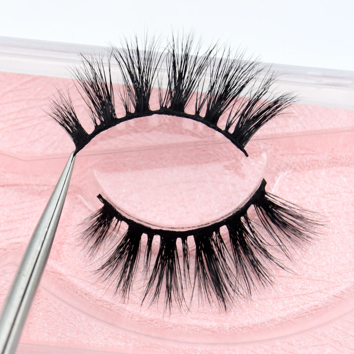 

Visofree Eyelashes 3D Mink Lashes High Volume Handmade Mink False Eyelashes Thick Full Strip Lashes Cruelty Free M30