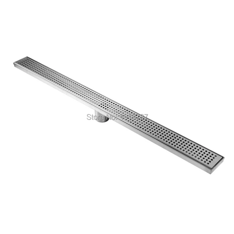 

Bagnolux New 600/700/800/900/1000mm High Quality Square 304 Stainless Steel Long Linear Floor Grate Waste Bathroom Shower Drain