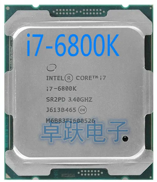 Новый оригинальный процессор Intel Xeon I7-6800K I7 6800K 3 40 ГГц 15M 14 нм 6-ядерный LGA2011-3 140 Вт |