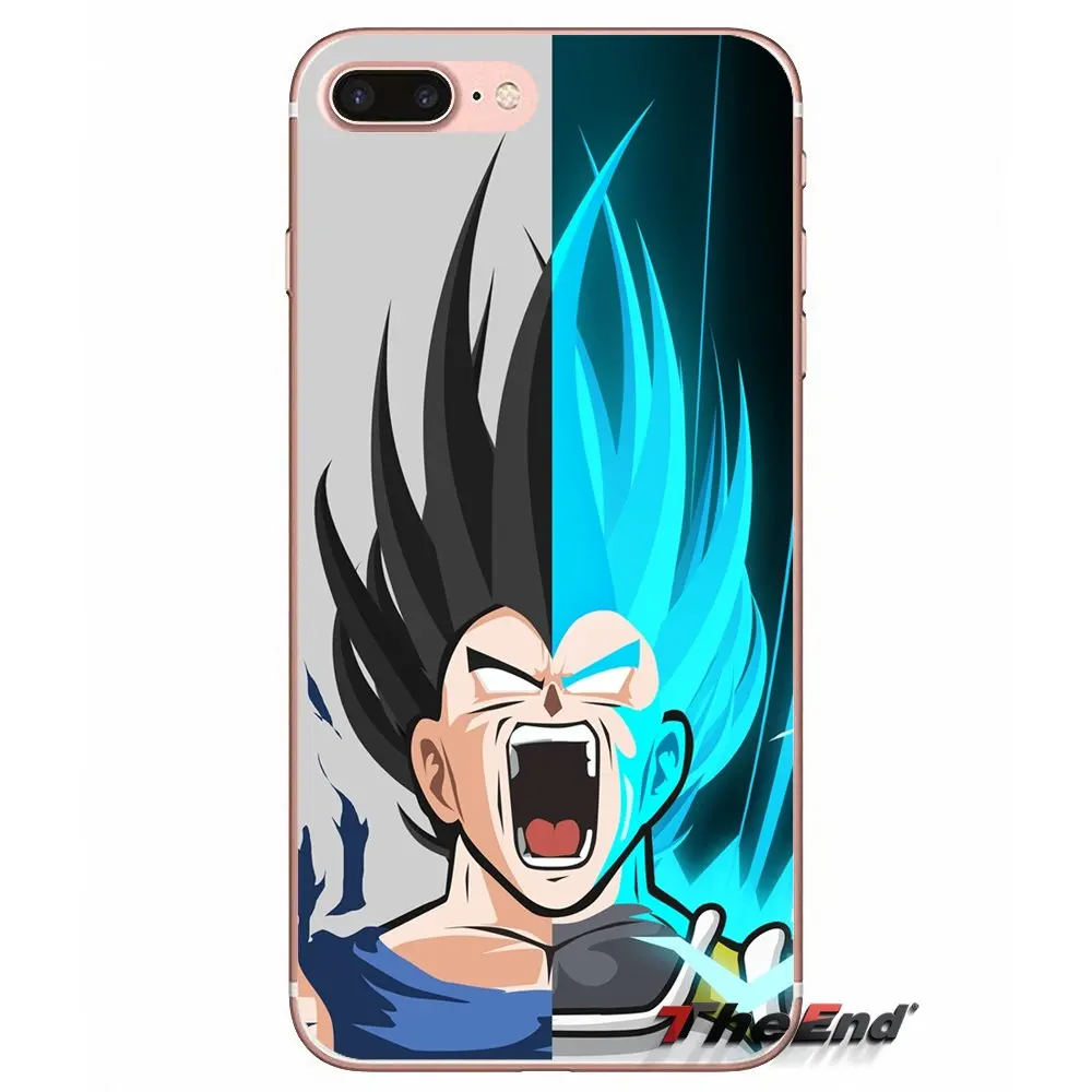 Для Apple iPhone X 4 4S 5 5S SE 5C 6 6s 7 8 плюс ТПУ прозрачный чехол покрывает Dragon Ball z Супер