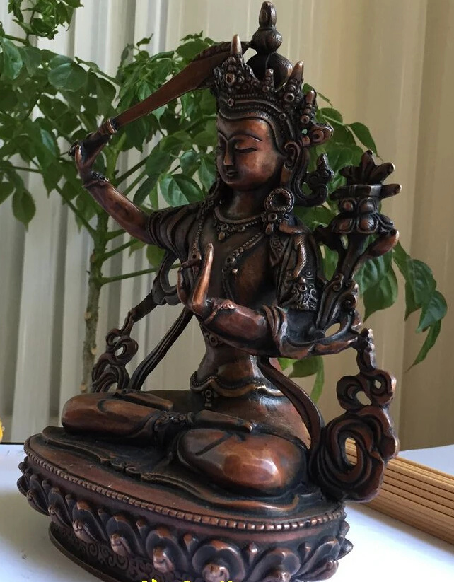 8 &quotвысокий Тибет старая бронза sibi guanyin статуя Будды Авалокитешвара 20 см | Дом и