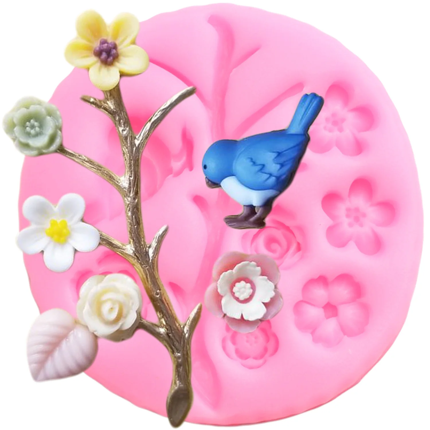 3D ювелирных изделий Ремесла силиконовая форма в виде цветка розы DIY свадебный