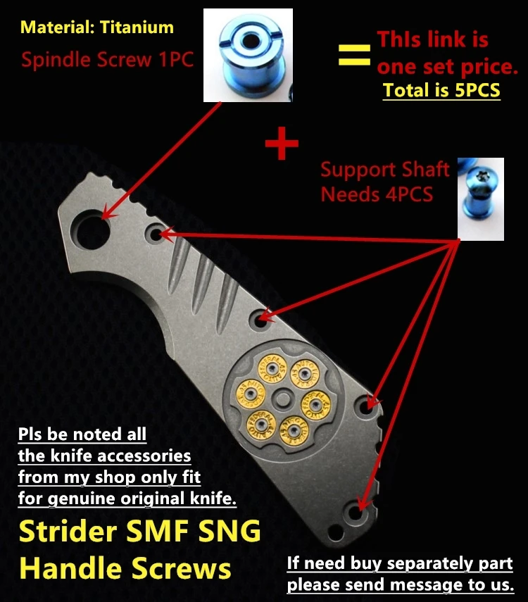 Винт Strider SMF SNG ручка винт педали с титановым шпинделем замок опорный вал для