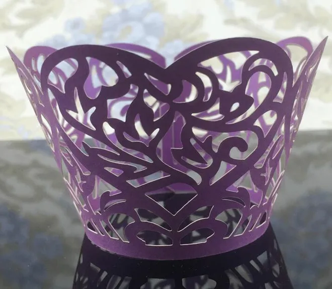 

100PCS/LOT Lace Cupcake Wrappers Originality Cake Cup Decoration Wedding Party Decoration