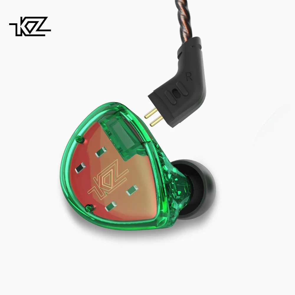 KZ ES4 1D + 1BA драйвер Шум отмена In-Ear наушники имеют балансными арматурными