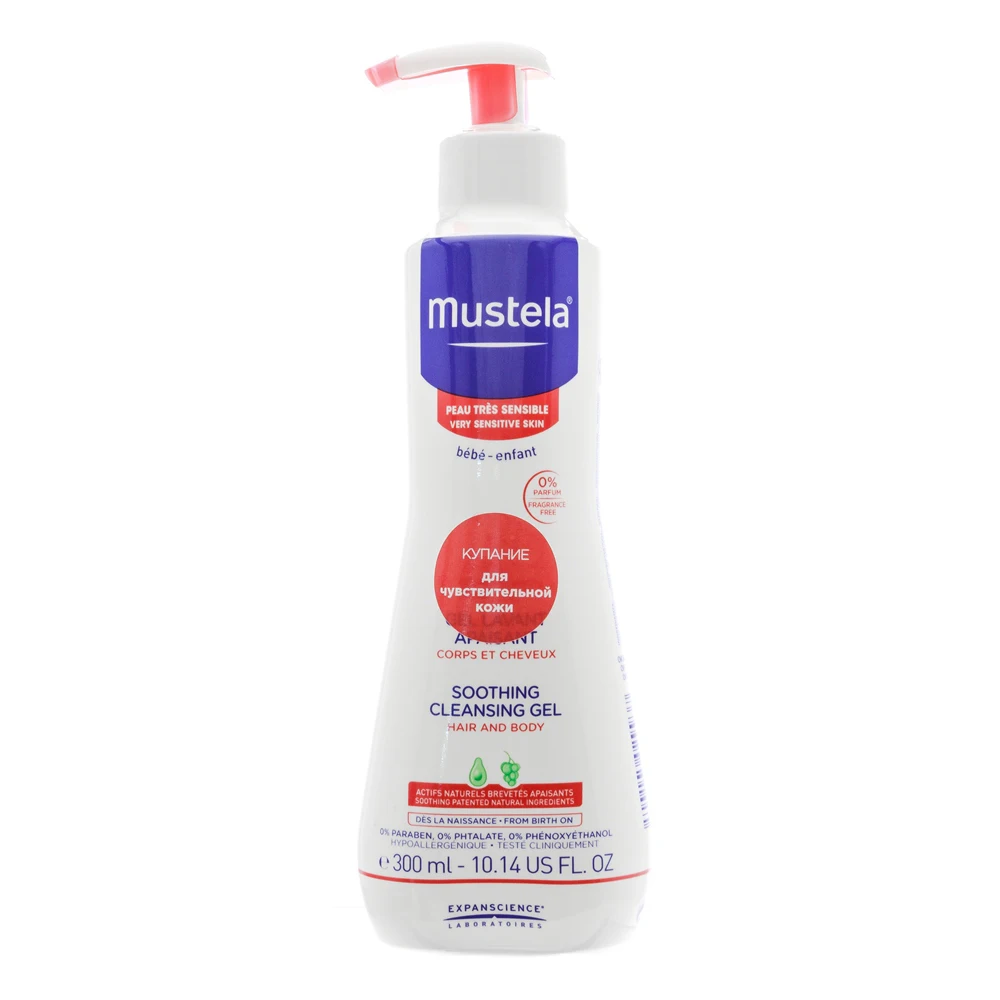 Гель MUSTELA Бебе для купания успокаивающий 300 мл | Мать и ребенок