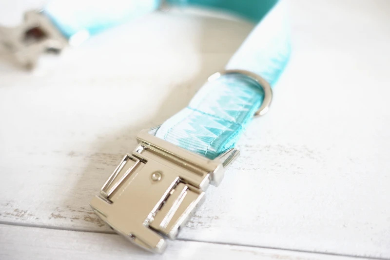 MUTTCO Розничная торговля свежий стиль воротник зеленый горный принт ошейник 5