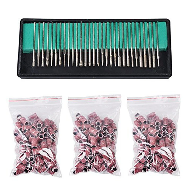 

Nail Drill Machine Manicure Kits 35000RPM with 30 PC Nail Drill Bits Set and 300 PC Sanding Band Nail Art Tools for Manicure