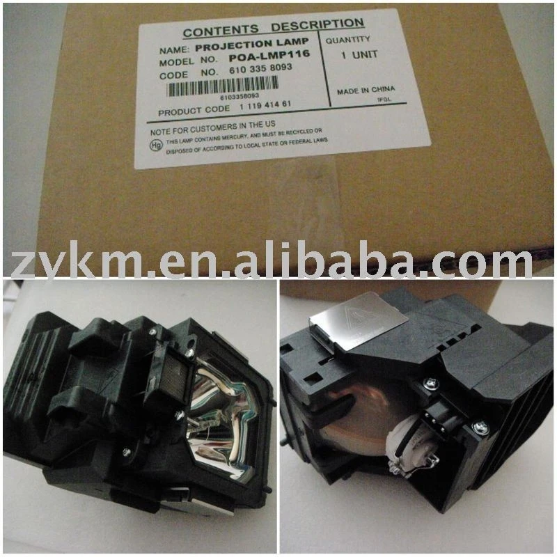 Конкурентная прожекторная лампа с корпусом POA-LMP116/610-335-8093/LMP116 для PLC-XT35/PLC-ET30L/PLC-XT35L/PLC-XT30