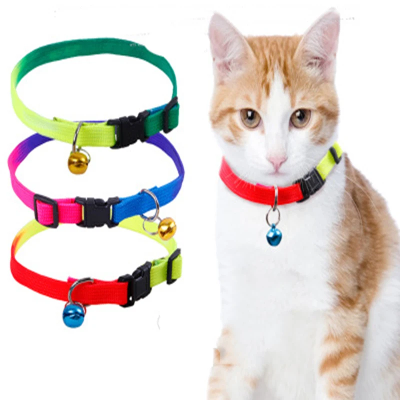 1 шт. ошейник для кошек легко носить колокольчик с регулируемым кошачий собачий
