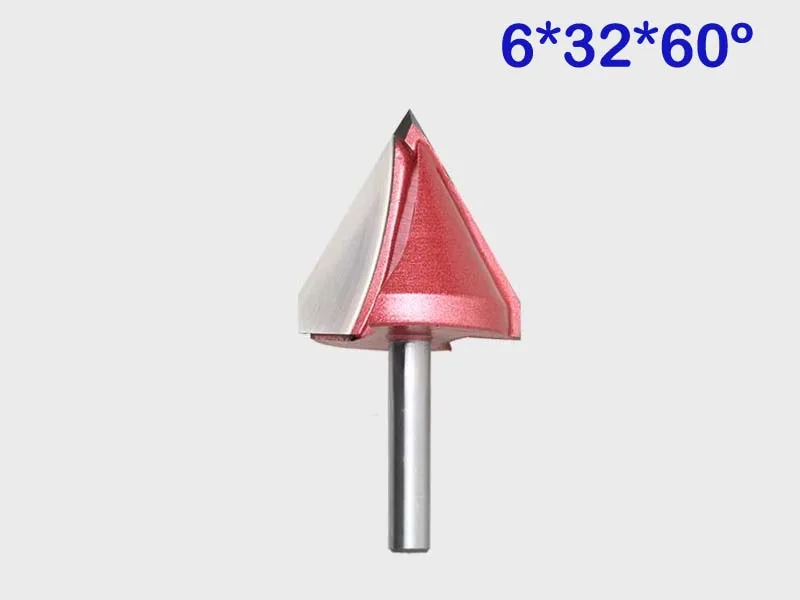 

1pc Free Shipping Router CNC Engraving 3D V Groove Bit 6mm x 32mm x 60 Degree