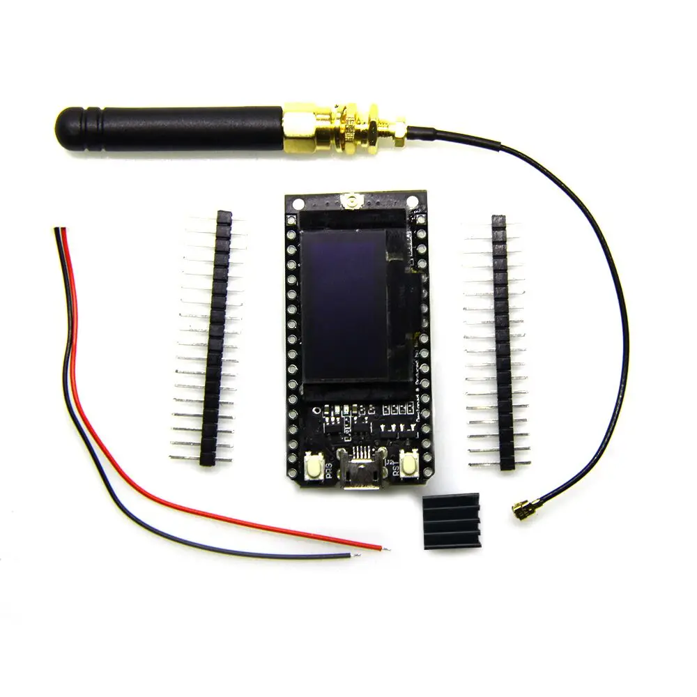 2 шт. TTGO 868 МГц/915 МГц SX1276 ESP32 LoRa 0,96 дюймовый синий oled-дисплей Bluetooth wifi комплект esp32 модуль IOT макетная плата