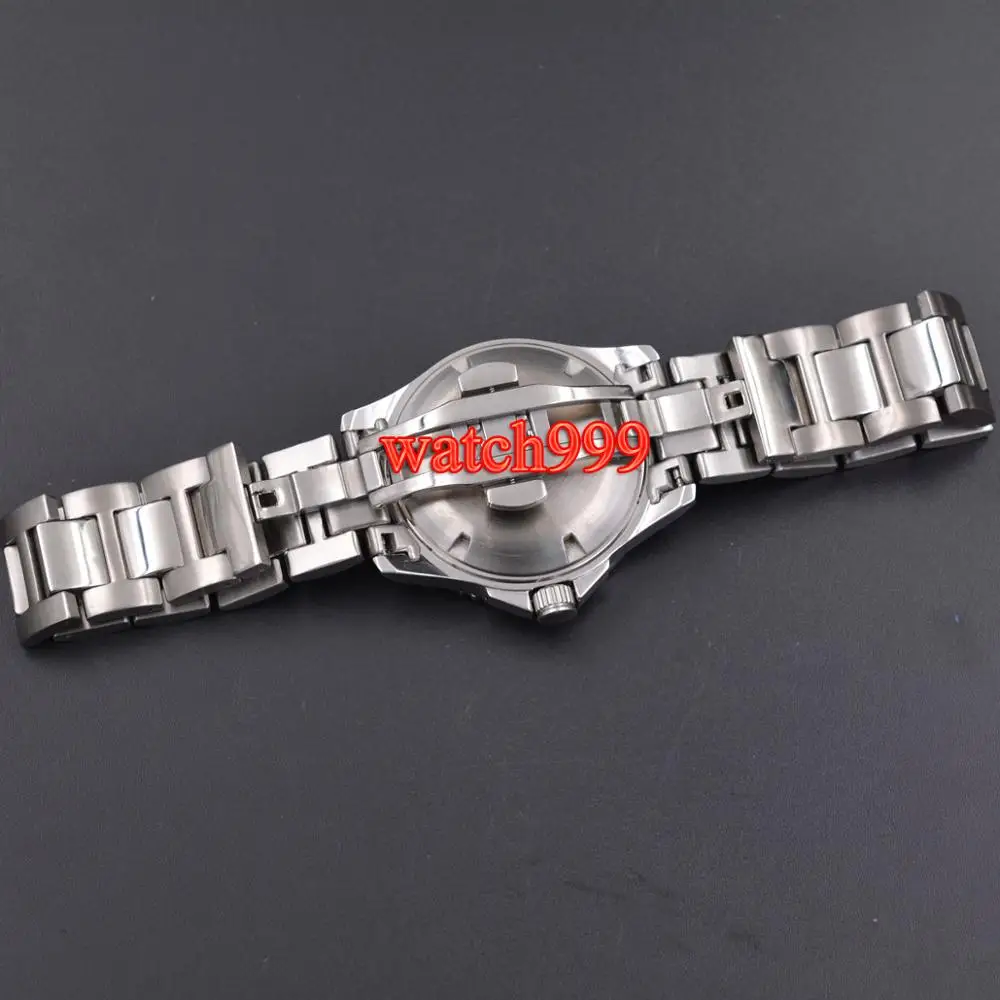 40 мм черный циферблат твердая крышка из сапфирового стекла керамические