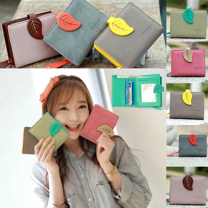 Женский кошелек 2019 женские короткие кошельки маленький из искусственной кожи с