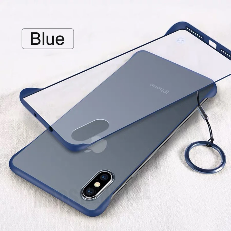 Прозрачный матовый чехол для iPhone X XS Max XR ультра-тонкий анти-падение без границы чехол для iPhone XR XS Max задняя крышка
