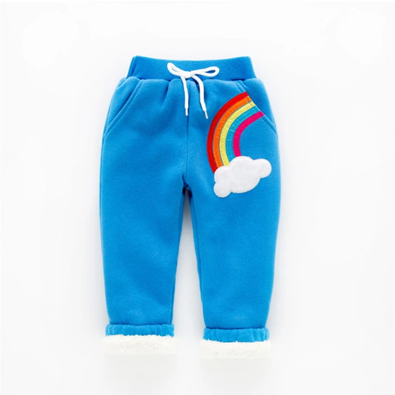 Детские штаны Зимние теплые брюки с флисовой подкладкой для детей мальчиков и