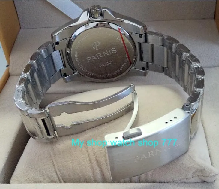 Мужские часы PARNIS автоматические с сапфировым стеклом светящиеся 43 мм 21|watches
