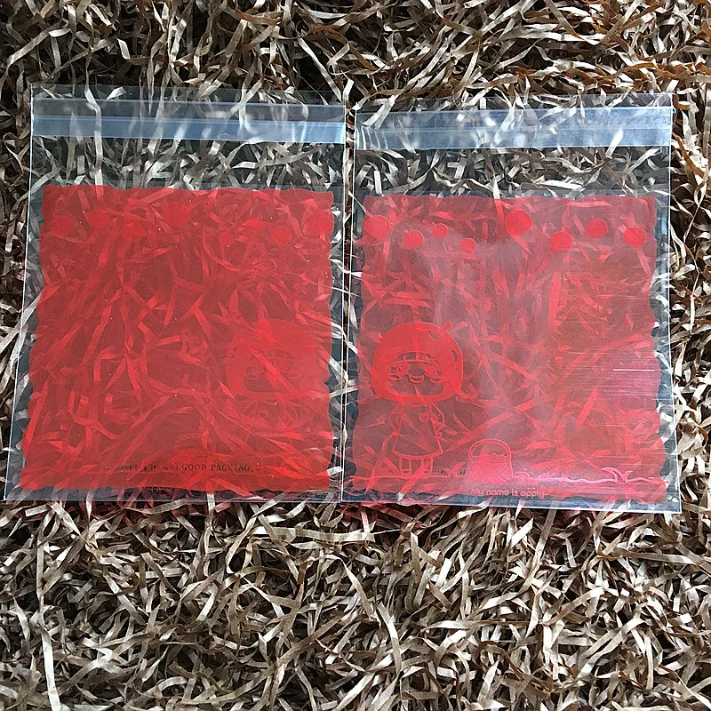 100 шт./лот красное яблоко девочка печенье сумка для свадьбы конфета десерт торт