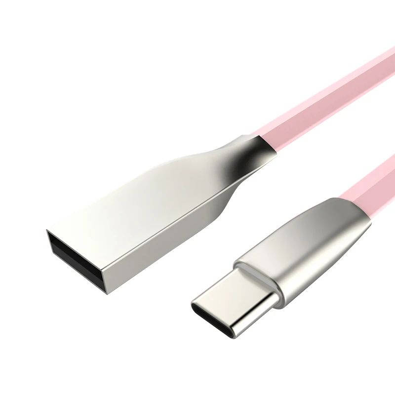 Suntaiho usb type C кабель передачи данных для быстрой зарядки type-C кабель мобильного телефона для Xiaomi samsung s8 OnePlus 2 Nexus 6P USB C - Цвет: Pink