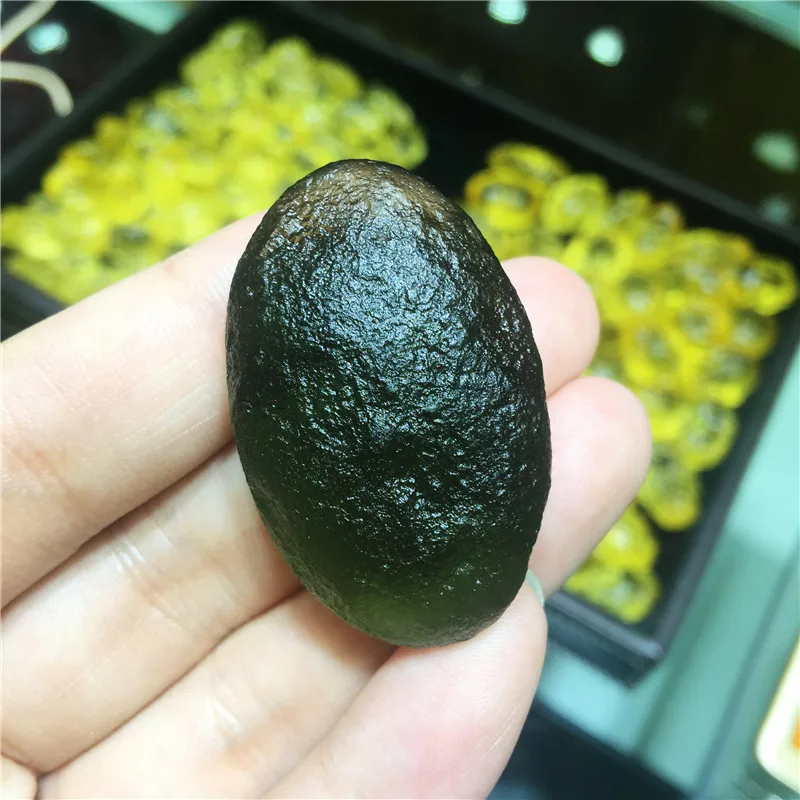 1 шт. молдавит чешский метеорит ударные стеклянные бусины грубый камень кристалл