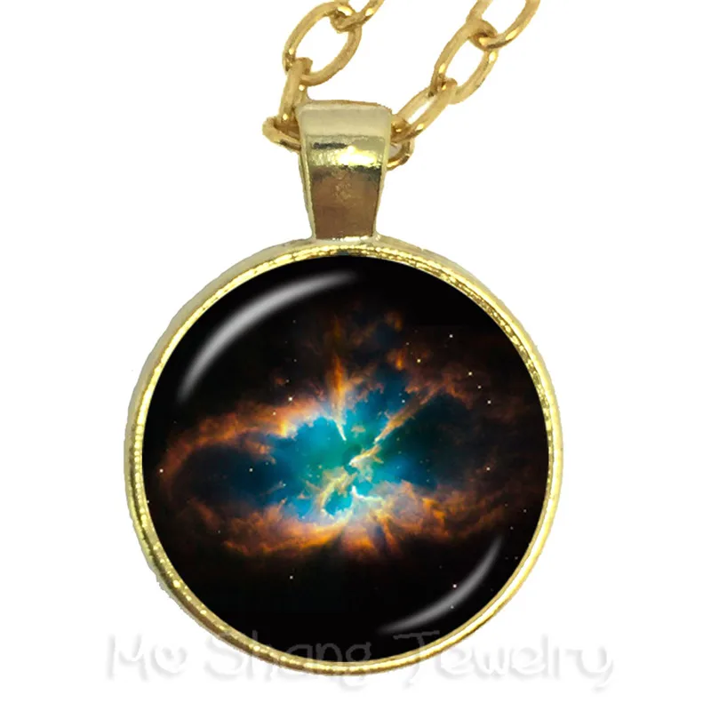 Ожерелье из драгоценного стекла Galaxy Star Time модные аксессуары для кулона хорошей