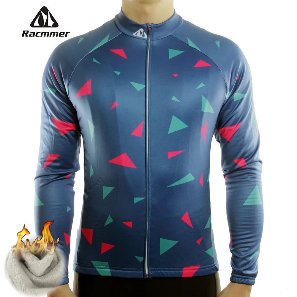 Профессиональная теплая зимняя флисовая велосипедная трикотажная спортивная