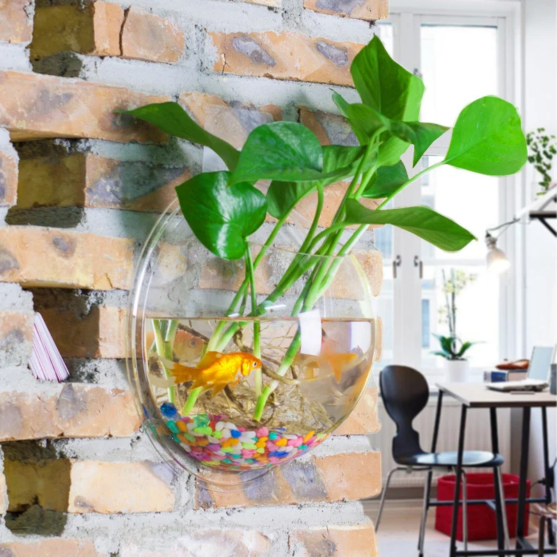 O. RoseLif круглая настенная гидропонная ваза для аквариума украшение дома