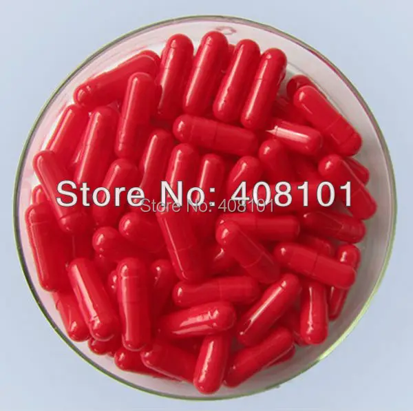 (10000 шт./лот) Размер 1 # красная/Красная капсула в желатиновой оболочке пустая