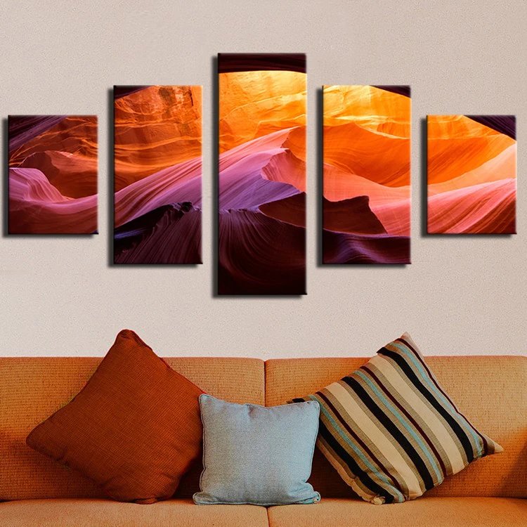 5 шт. Антилопа Каньон Аризона США хит продаж Семья украшает Картина маслом Печать