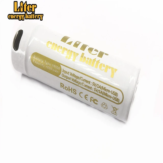 3 7 в 1800 мАч литий ионный перезаряжаемый аккумулятор ICR18500 с mirco USB fdual usb сделай сам