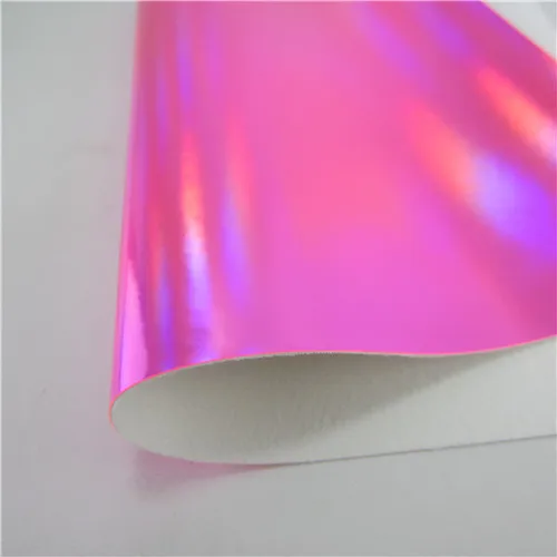 K0419-27 " x 11"(21 см x 29 см) Переливающаяся ткань, кожаная ткань, фиолетовая, серебристая, розовая голографическая искусственная кожа для самостоятельного изготовления бантов для волос, материал K0419 - Цвет: K0419-27