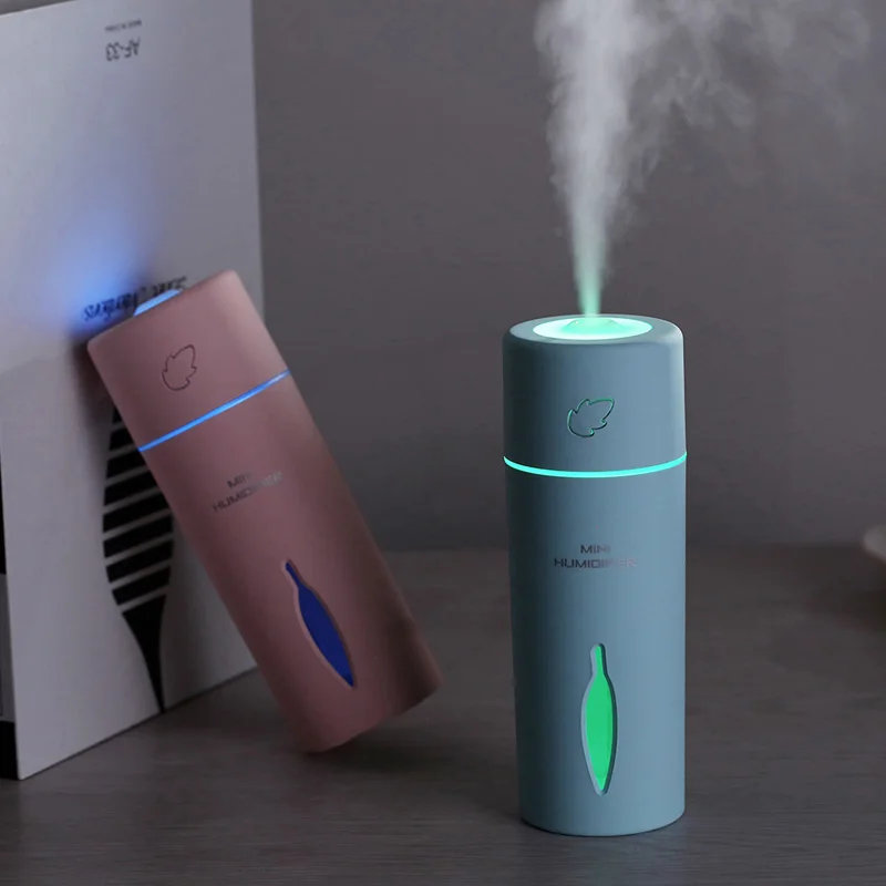Ультразвуковой увлажнитель воздуха в виде листьев с LED-подсветильник кой USB