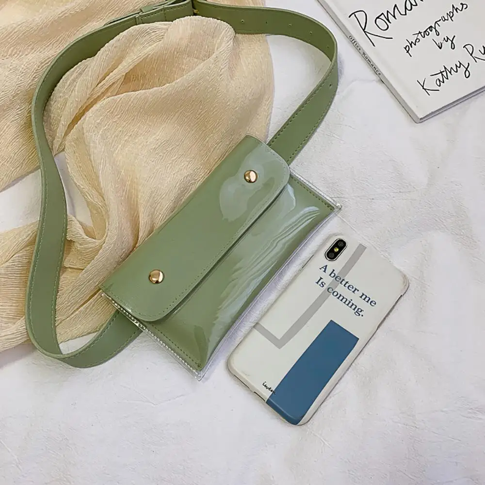 Женская прозрачная сумка через плечо простая модная на поясная сумка|Поясные