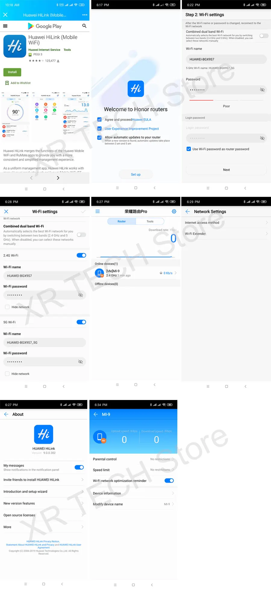 Honor WiFi маршрутизатор X2 1167 Мбит/с 2,4 ГГц 5 ГГц двухдиапазонный беспроводной Wi-Fi 802.11ac приложение дистанционное управление